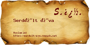 Serdült Éva névjegykártya